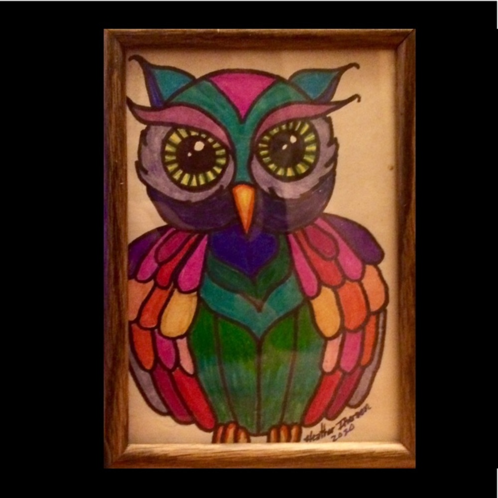 SOLD Owl Friend, Original Desk Decor or Dresser…